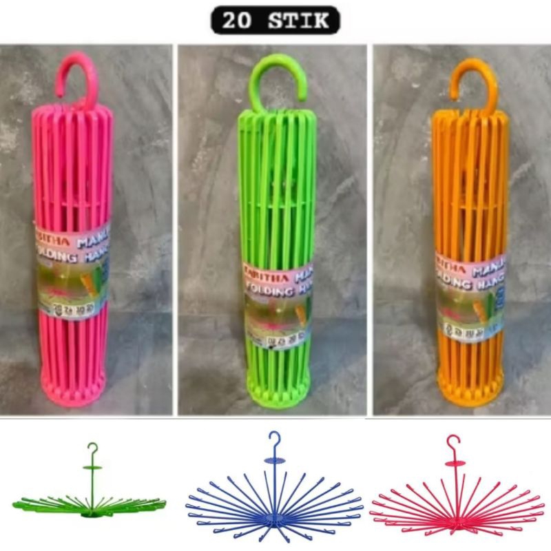 Hanger Baju Bayi  bulat 20 stick / Jemuran Baju Bayi jemuran bulat / tabita hanger
