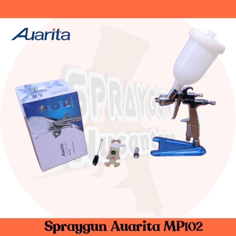 Spray Gun Auarita MP102 SPRAYGUN LVMP Nozzle 0.8, 1.0, 1.2 mm Dengan Cup Tabung 250ml