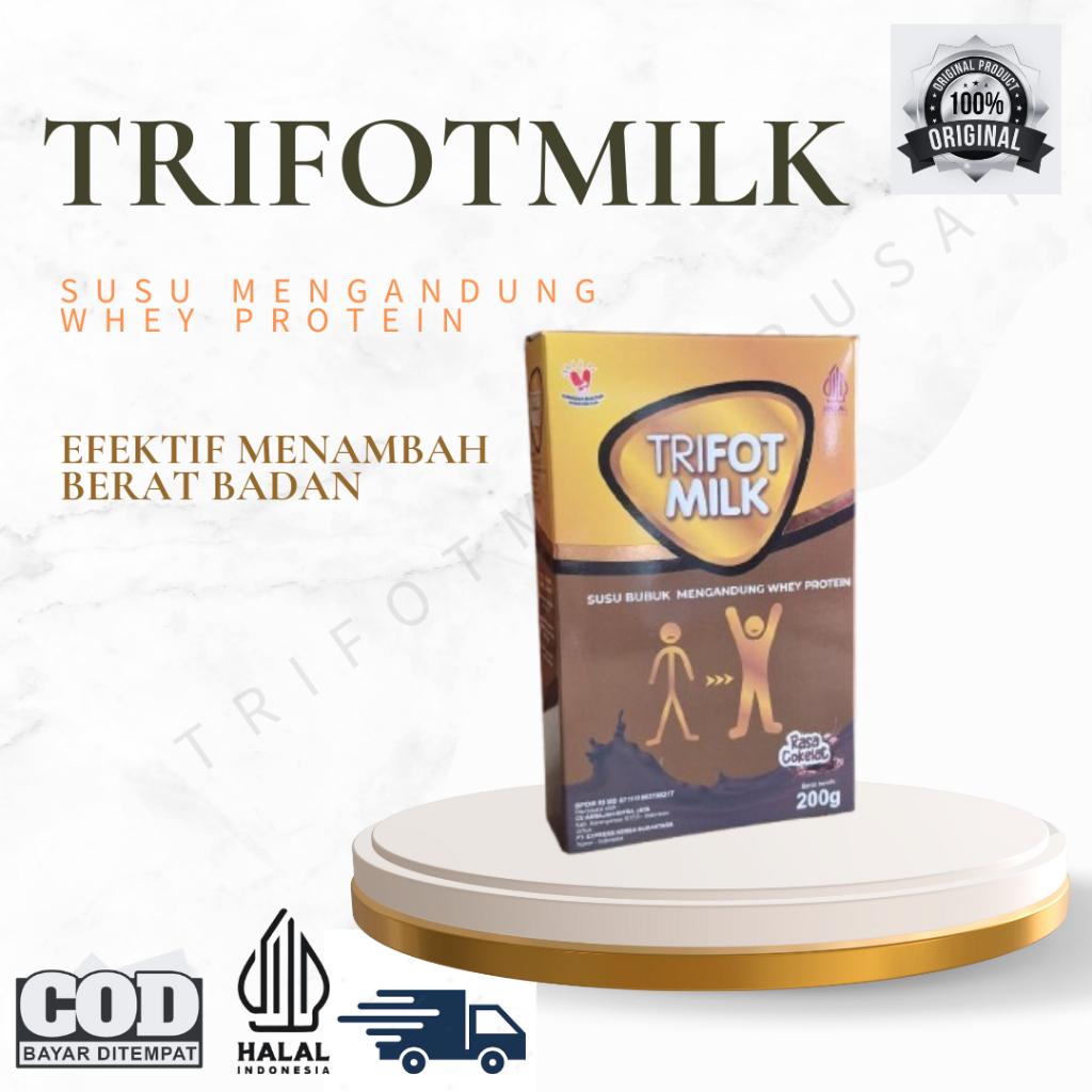 

TRIFOTMILK SUSU TINGGI PROTEIN (MENAMBAH BERAT BADAN) rasa cokelat
