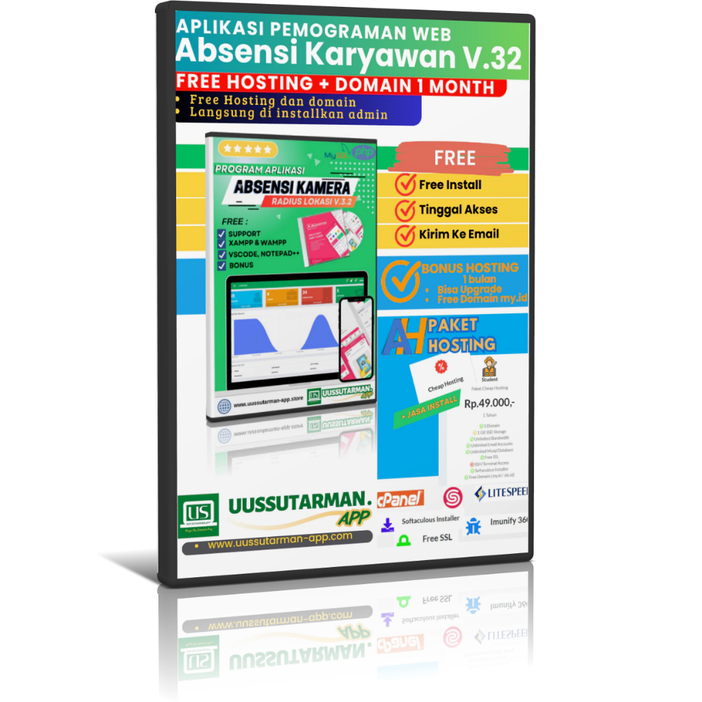 Aplikasi Berbasis Web Bonus Hosting dan domain