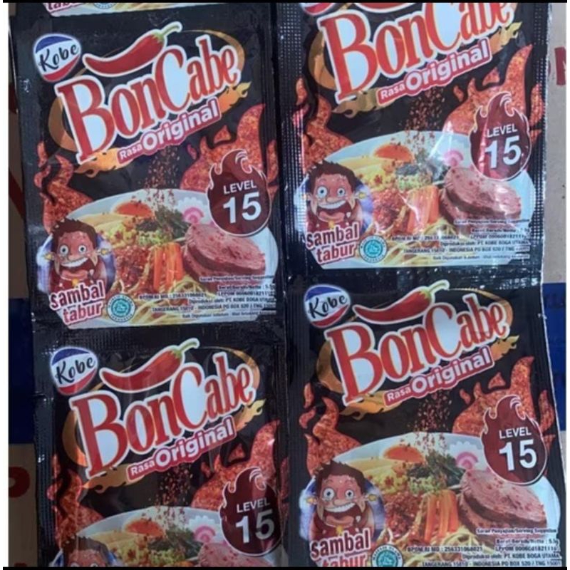 

Boncabe level 15 isi 12 sachet x 5,5 gr