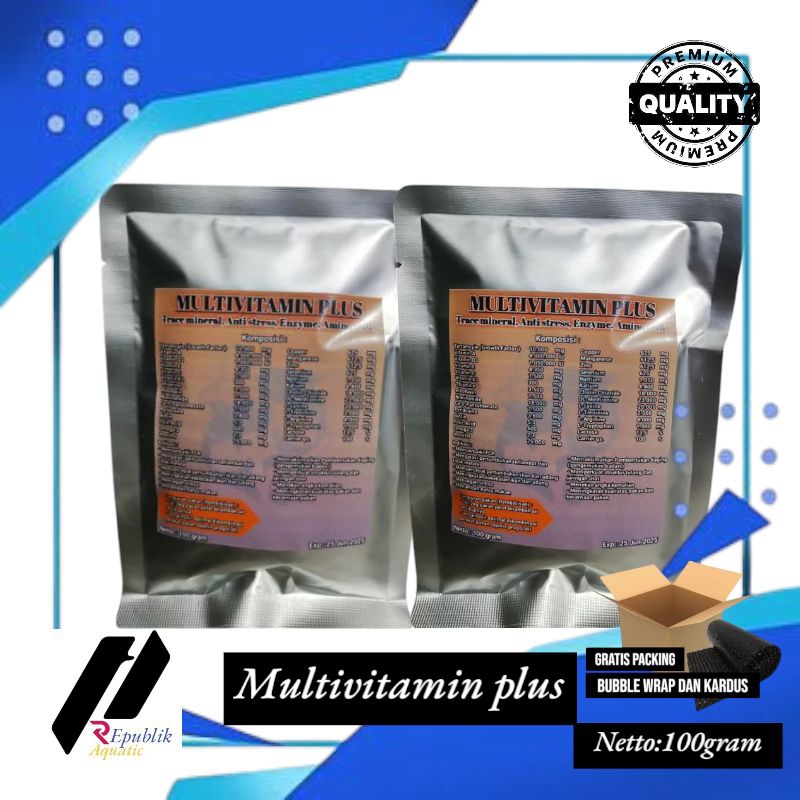 Multivitamin plus ikan 100 gram / multivitamin plus / multivitamin / vitamin ikan / multivitamin uda