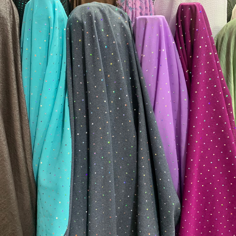 kain sifon glitter - kain double sifon glitter antik - kain sifon antik glitter