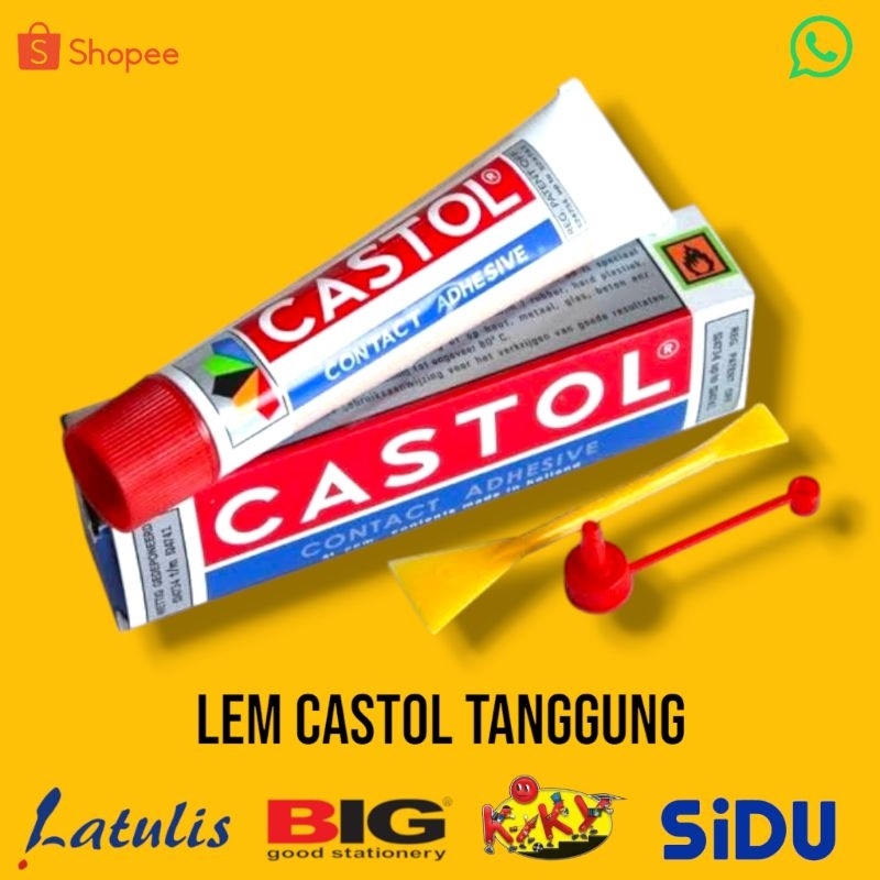 

LEM CASTOL TANGGUNG LEM CASTOL KUNING LEM BUAT SANDAL CASTOL