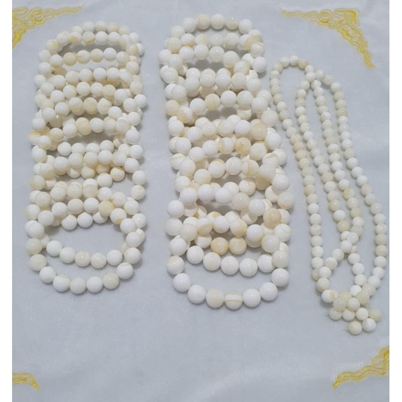 Gelang kerang asli serat gold dari kerang 100% original