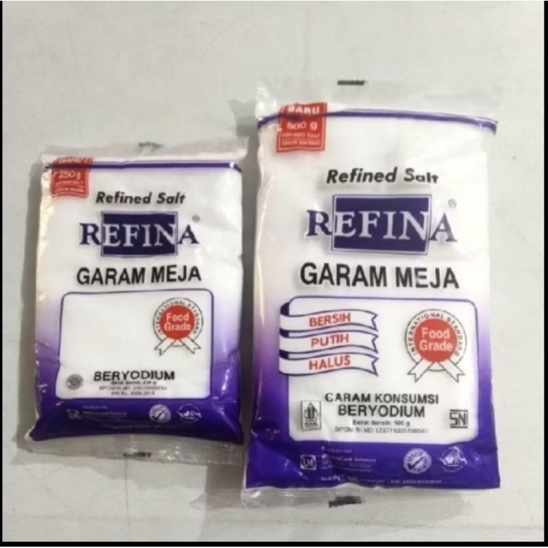 

MURAH Garam Dapur Refina beryodium 250gr dan 500gr