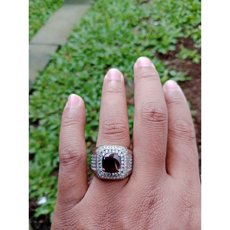 Red garnet srilanka Natural + memo