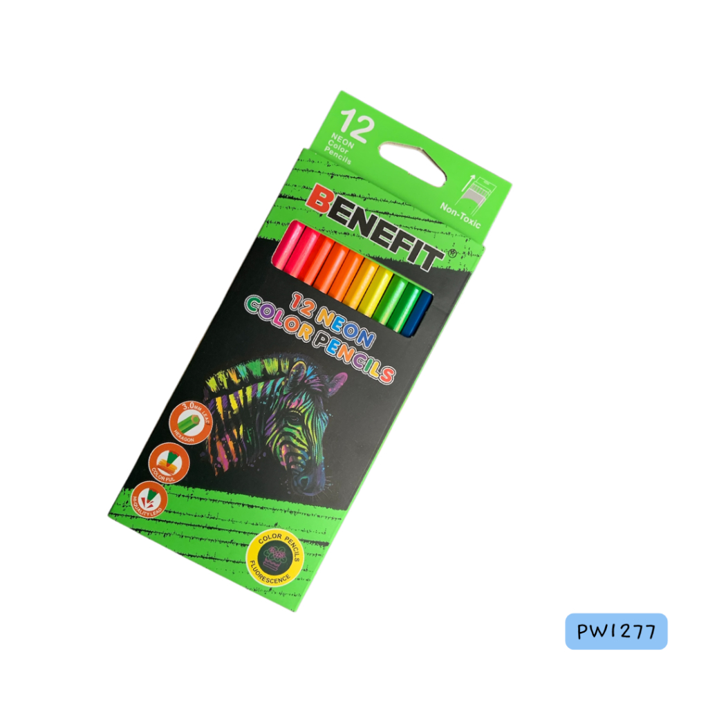 

[okestorepgs] Pensil 12 warna Benefit Neon - Pensil Warna 12 Warna Neon Benefit - Pensil Warna Neon