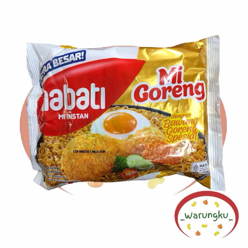 

MI NABATI Mi Goreng 1pcs Mie Instan Extra Besar