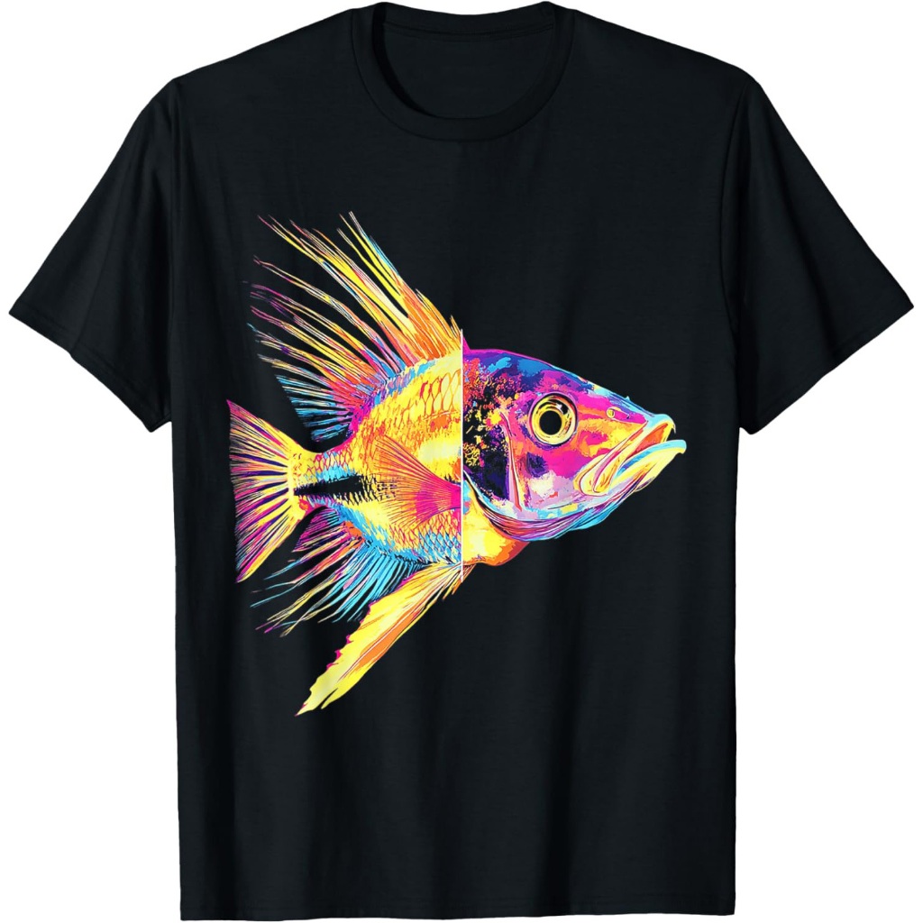 Kaos Karya Seni Grafis Hewan Rockfish Kaos Rockfish