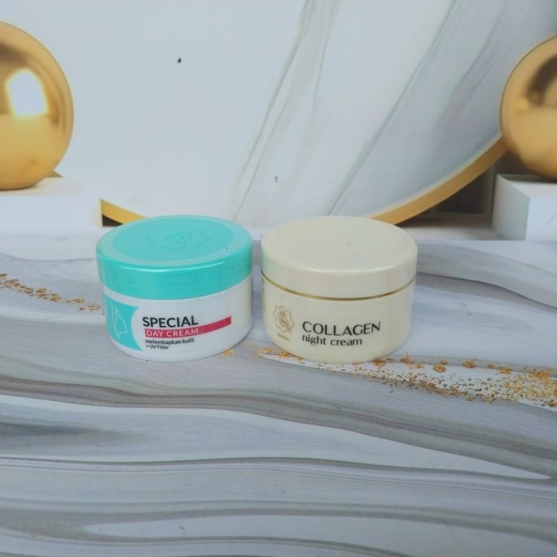 paket viva day cream & viva night cream collagen