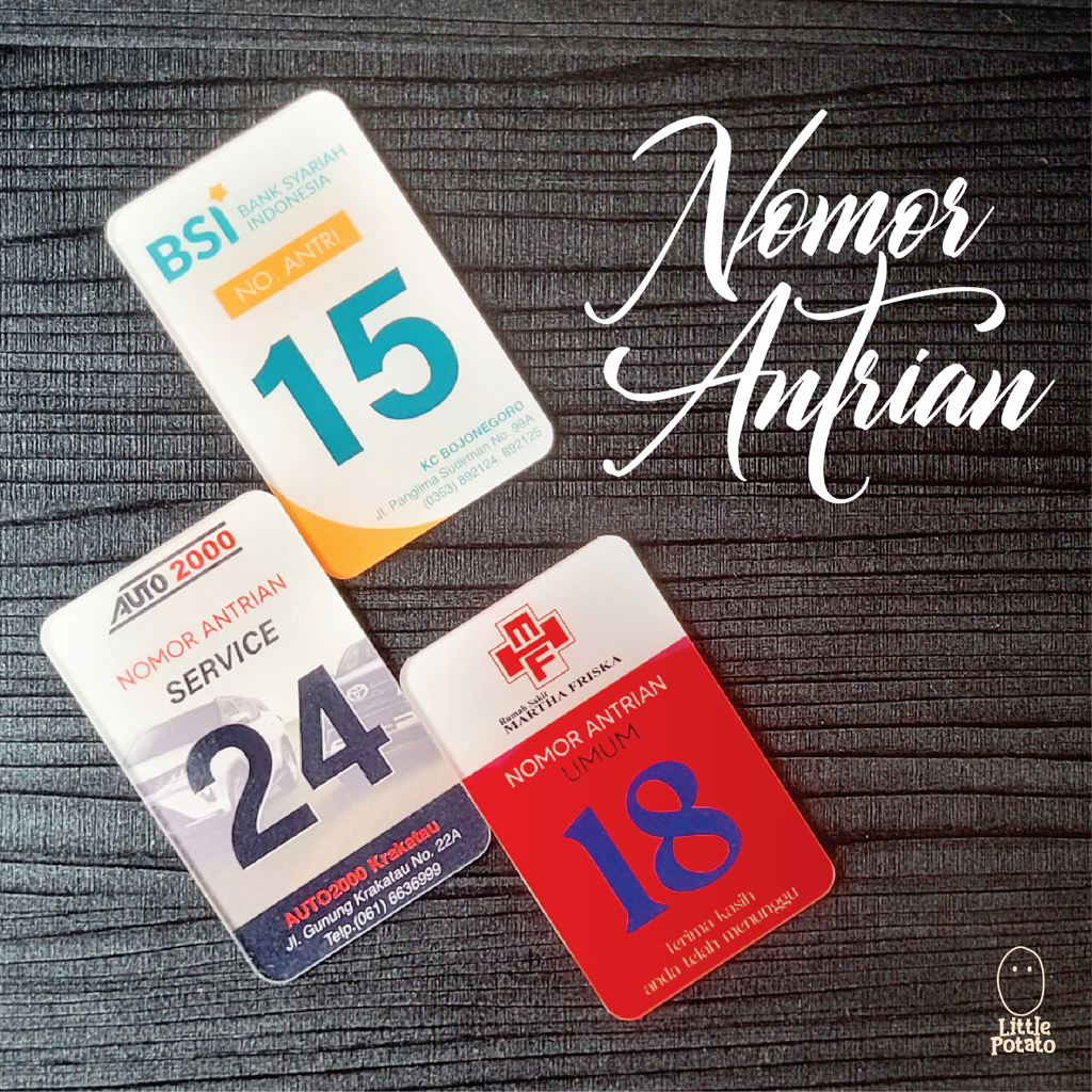 

Nomor Antrian / Meja QR Code Akrilik Custom Design UV Print [Queue / Table Number]