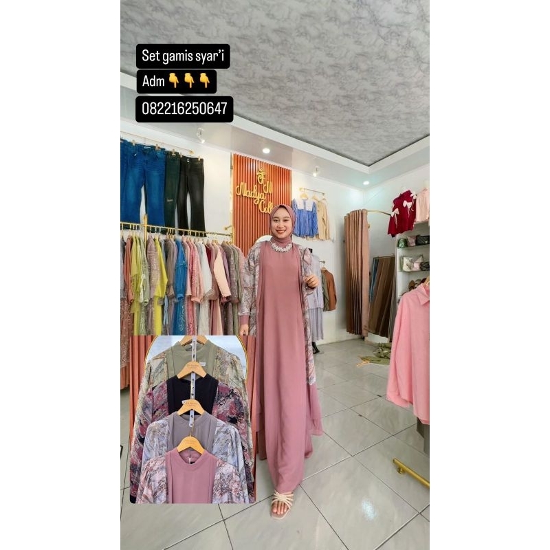SET GAMIS SYAR'I//SET GAMIS//BAJU SYAR'I