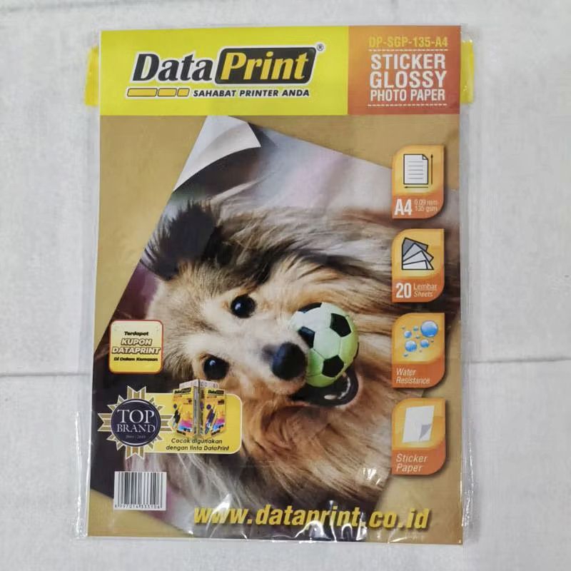 

Kertas Stiker Glossy Data Print 135 gsm