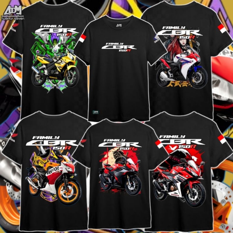 Kaos Honda CBR150R Kaos CBR150R kaos motor CBR kaos CBR old CBR new tshirt Honda Racing