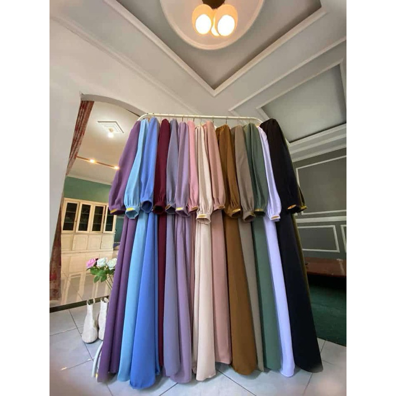 Abaya Gamis Model Terbaru/Abaya Gamis Sleting dedap/Busui