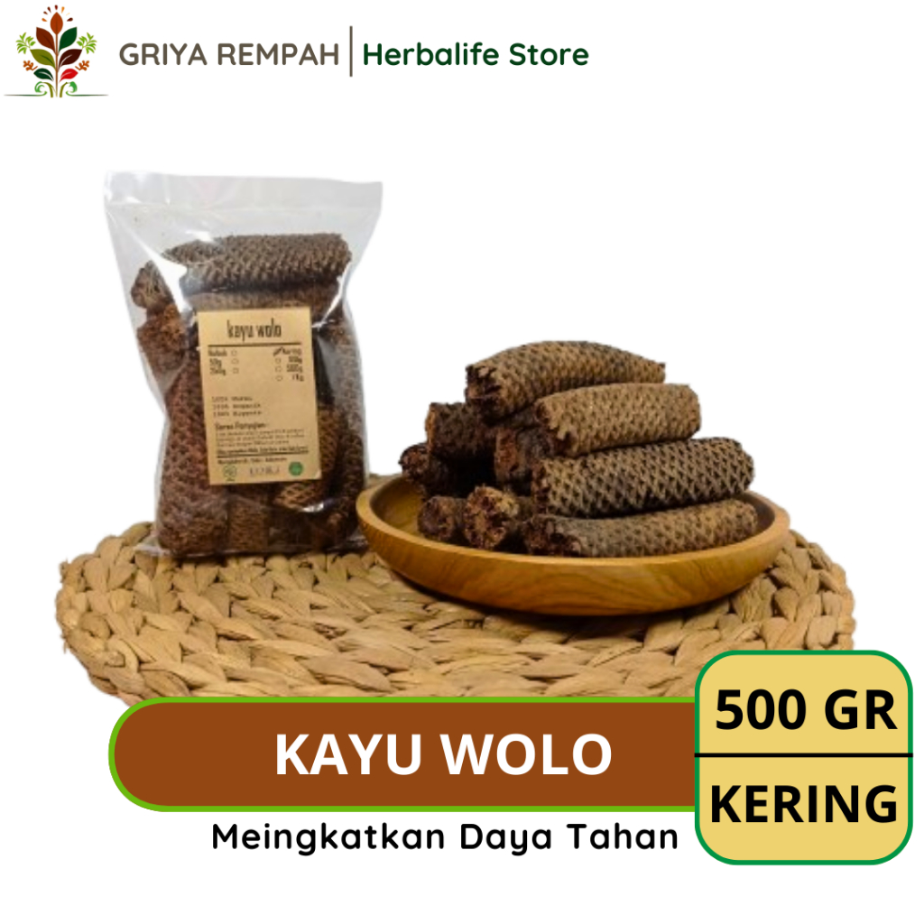 

KAYU WOLO KERING 500 GRAM Kayu Lanang Rempah Herbal Alami Simplisia Premium untuk Ramuan Jamu Tradisional & Kesehatan Kajeng Jaler Oroxylum Indicum Vent