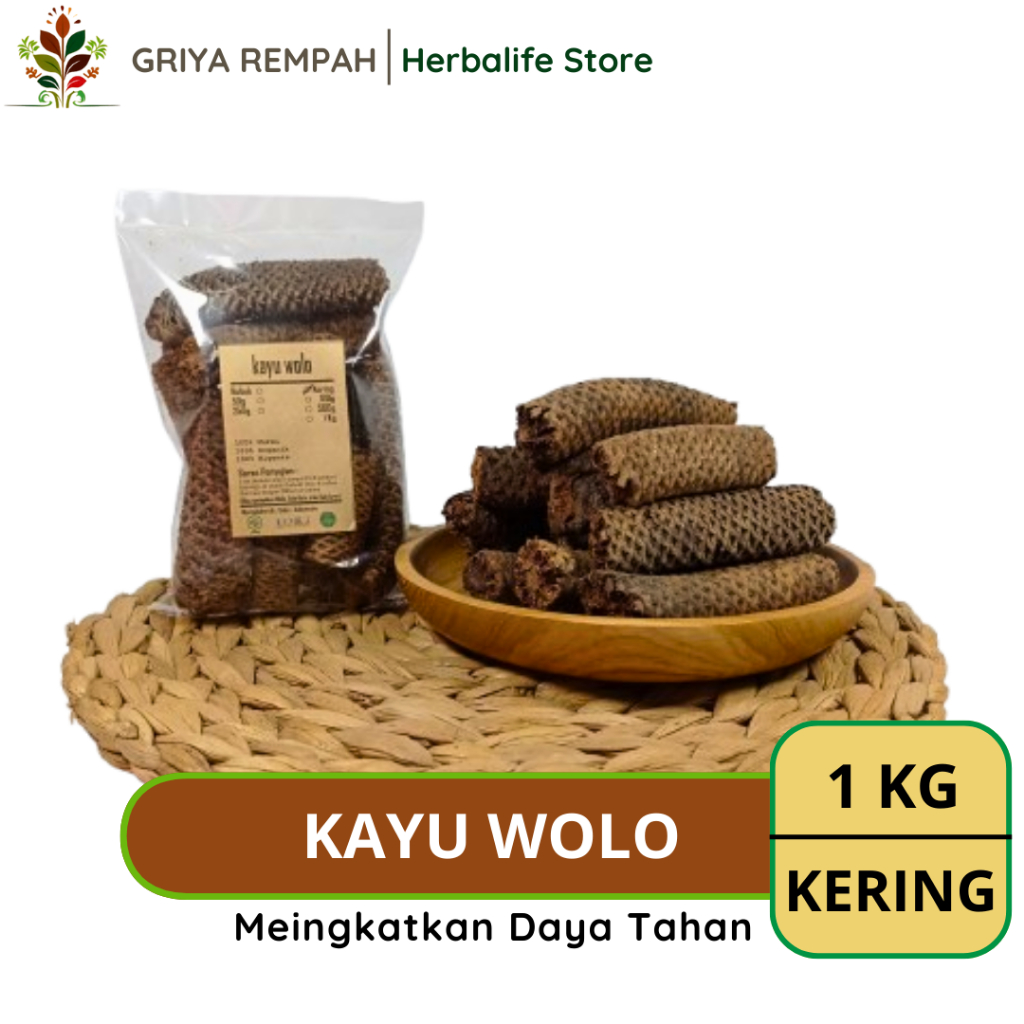 

KAYU WOLO KERING 1 KG Kayu Lanang Rempah Herbal Alami Simplisia Premium untuk Ramuan Jamu Tradisional & Kesehatan Kajeng Jaler Oroxylum Indicum Vent