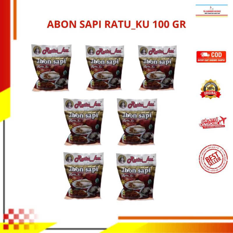 

Abon Sapi Ratu_Ku Isi 7Pcs x 100 Gr PROMO MURAH/ [PAKET HWMAT] Abon Sapi Ratu_Ku 7x100 Gr PROMO MURAH