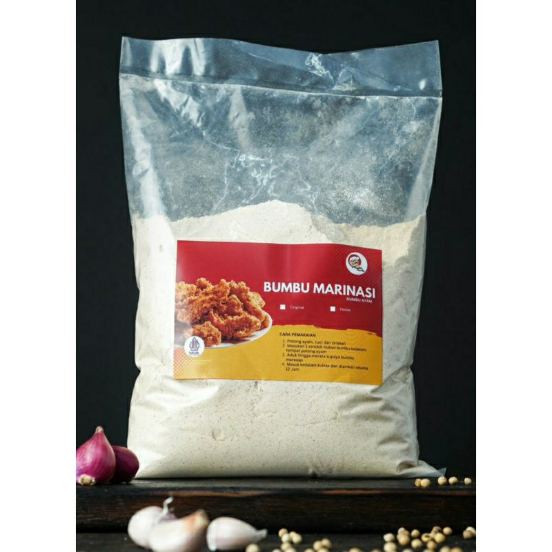 

Tepung Bumbu Marinasi Putih Ayam goreng Fried Chicken 1 kg Premium - Master Bumbu