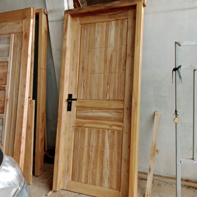 pintu kamar kusen jendela kayu jati murah ready kargo