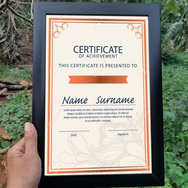 PROMO BINGKAI 11R / A4 /BINGKAI 11R MINIMALIS UKURAN A4 / FRAME FIGURA 11R A4 WARNA MINIMALIS HITAM