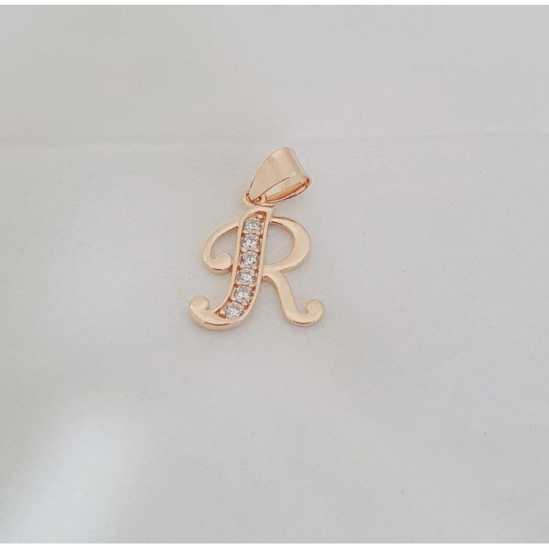 Liontin Huruf Emas Asli Kadar 375