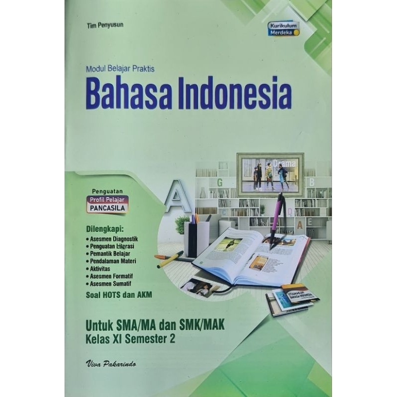 Buku lks Viva Pakarindo SMA Bahasa Indonesia Kelas 11 Semester 2 Kurikulum Merdeka