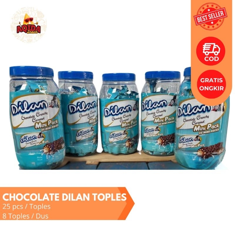 

Coklat Dilan 1 Toples isi 25 pcs / 1 Dus isi 8 Toples