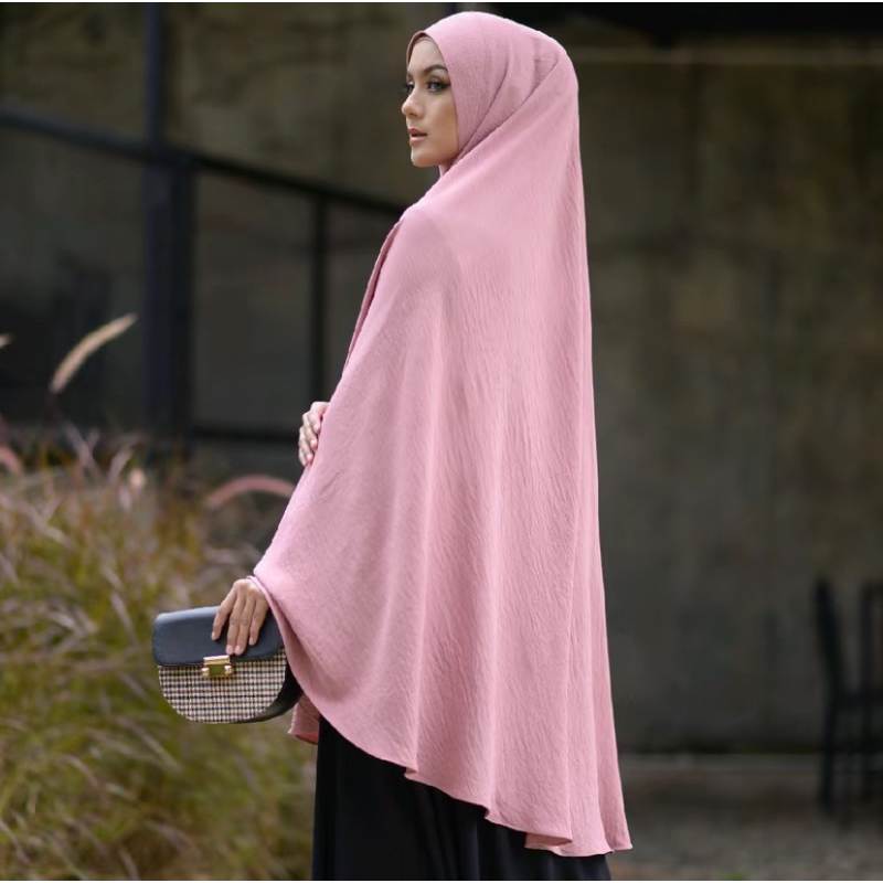 Khimar Jilbab Syari Jumbo Jilbab Umroh Bergo Putih