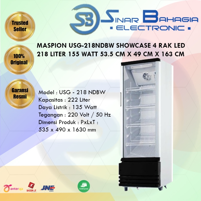 UCHIDA / MASPION USG-218NDBW SHOWCASE 4 RAK (NEW)
