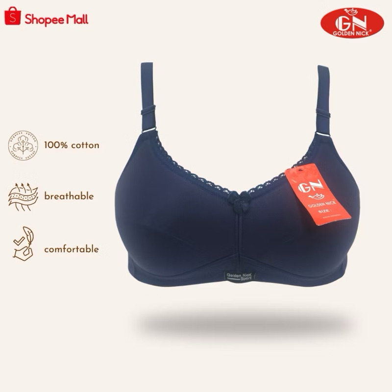 BH Bra Sport Mengkilat Busa Tanpa Kawat Busa Tipis Murah Berkualitas | Golden Nick K 380 *
