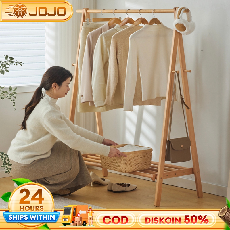 Gantungan baju Rak Baju Gantung Stand Hanger Triangle Stand Hanger Rak Gantungan Lipat kayu