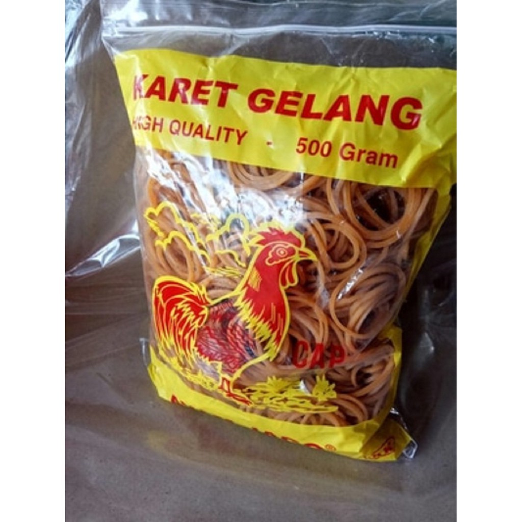 

KARET GELANG MENTAH MURAH 500 GRAM CAP TIGA SEMBILAN 999 - GROSIR