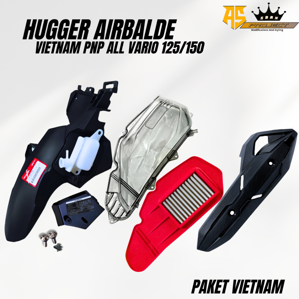 HUGGER Spakbor kolong Vario 125 AIRBLADE HUGER VARIO 150 New hugger pcx 150 Airblade Vietnam