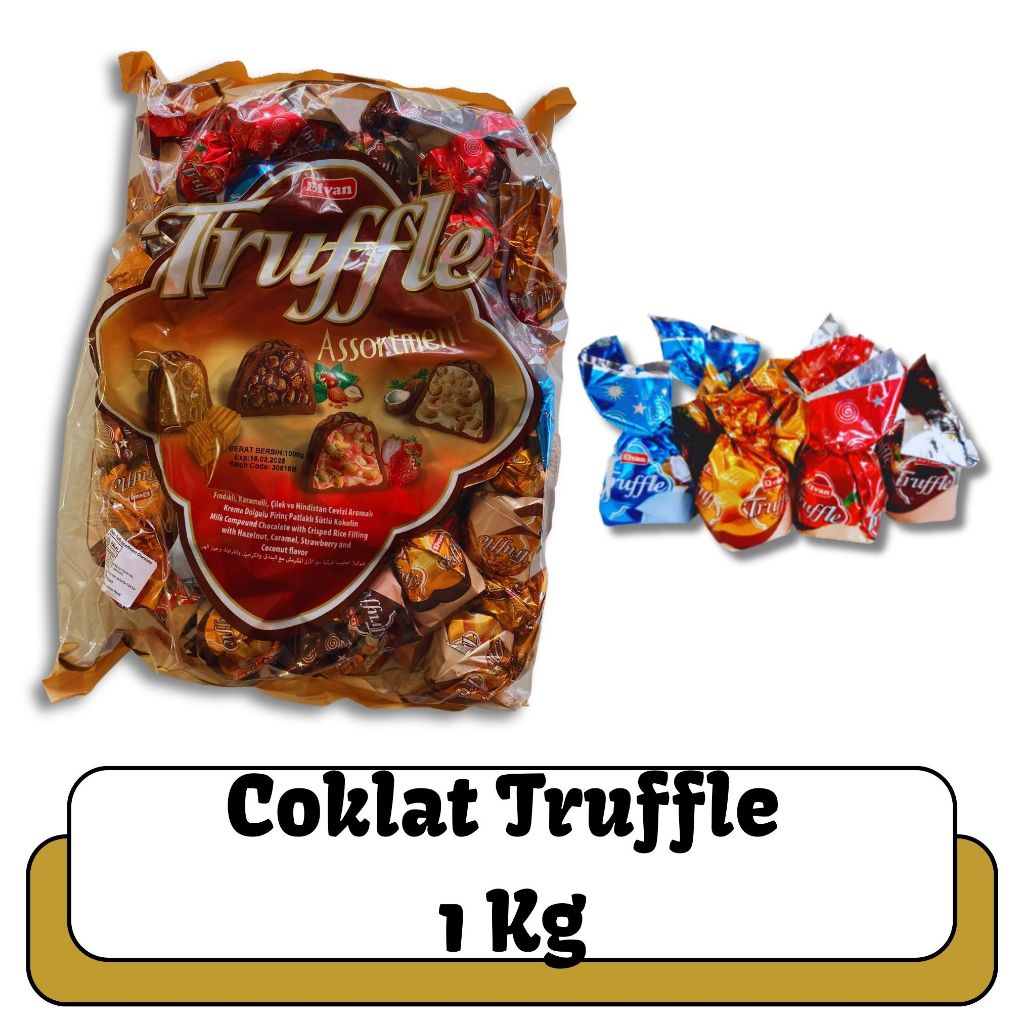 

OLEH OLEH HAJI DAN UMROH 1KG COKLAT TRUFFLE MIX VARIAN RASA I COKELAT TURKEY ASLI AMAN BPOM I COKLAT ARAB I COKLAT TRUFFLE ELVAN CEMILAN TIMUR TENGAH