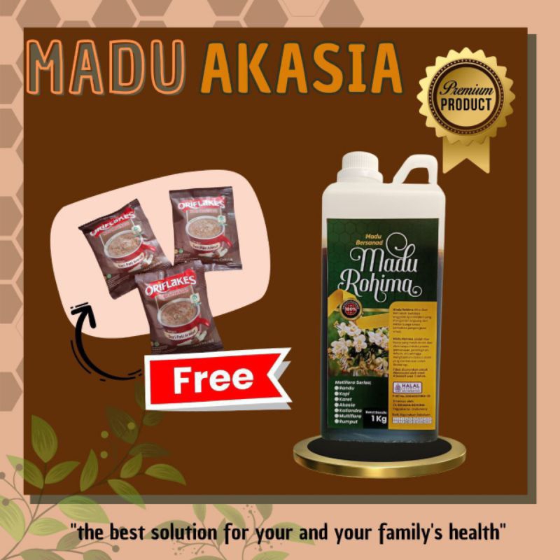 

Madu Murni Akasia Tanpa campuran + bonus sereal oriflakes