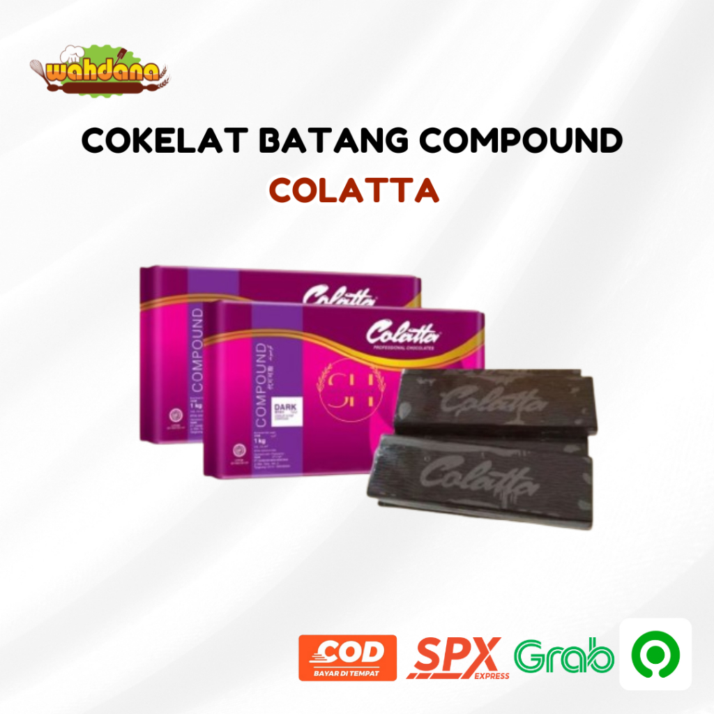 

Cokelat Batang Colatta Compound Dark Potongan