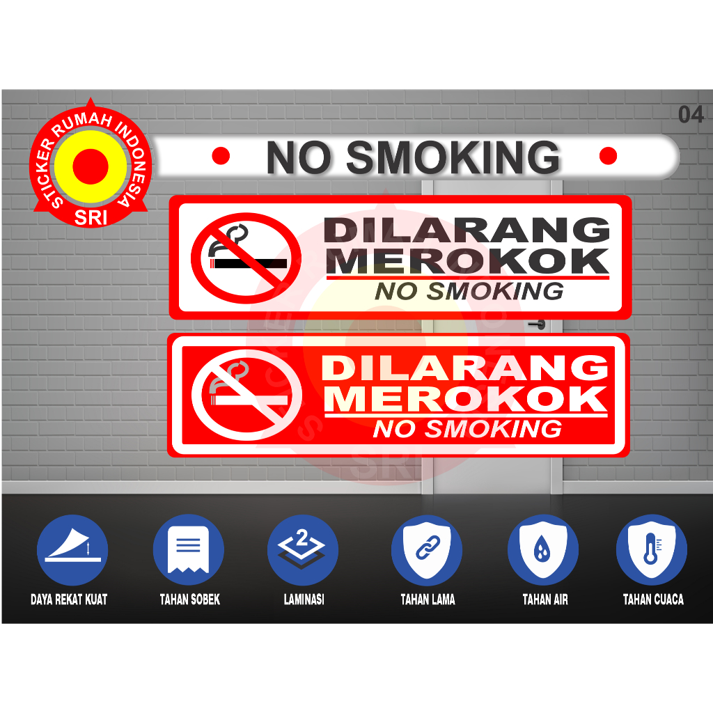 

STIKER NO SMOKING DILARANG MEROKOK