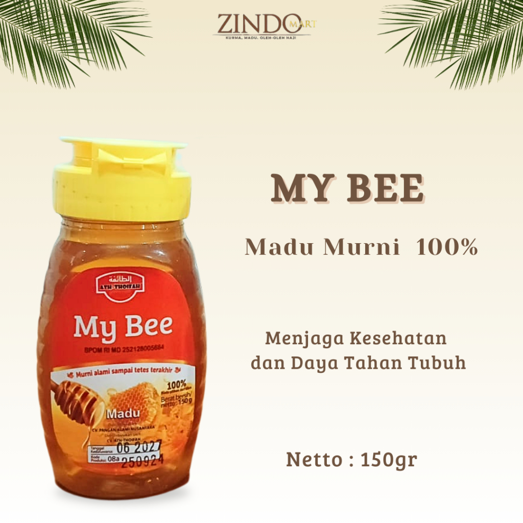 

MY BEE - MADU MURNI 150GR PURE RAW HONEY ASLI ATH THOIFAH asli