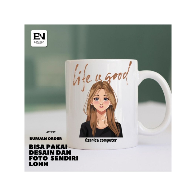 Mug Custom Bebas Design / Gelas Mug Custom Wajah / Mug Custom Athestic