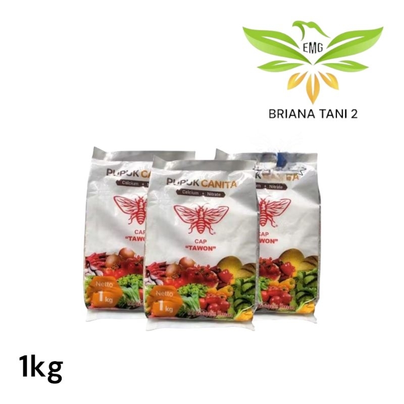 Canita Pupuk Tawon 1kg Kalsium Nitrat Dan Nitrogen Pupuk Untuk pertumbuhan Tanaman Tawon