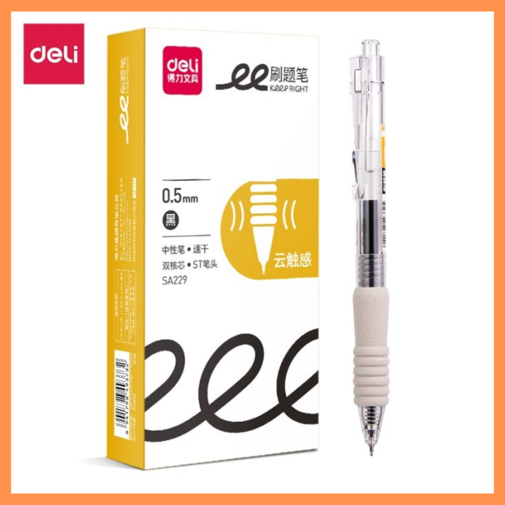 

DELI Pena tinta gel 0.5 hitam SA229 ( pcs )