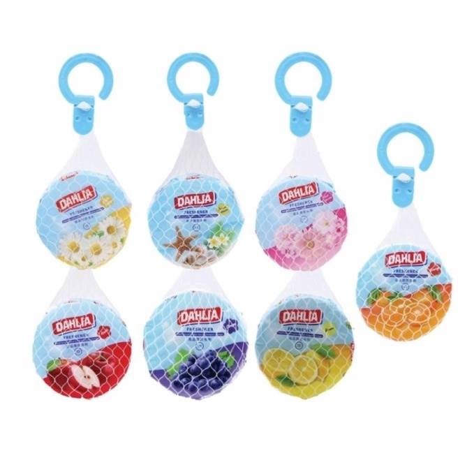 Terbaru DAHLIA AIR FRESHENER GANTUNG 8gr KAMPER REFILL PENGHARUM RUANGAN FRUITY PINK BLOSSOM OCEAN B
