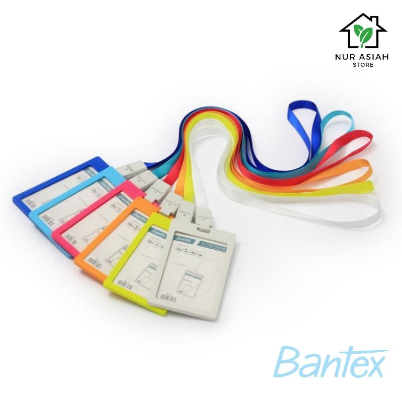 

Bantex ID Card Holder Lanyard Portrait Black | Name Tag Tali | Tempat Kartu Gantung | Hitam #8865