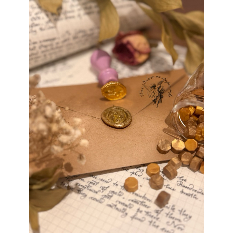 

1 PCS Vintage Gold GREEK ANGEL Wax Seal untuk hiasan kartu undangan, jurnal, buku, kartu, dll
