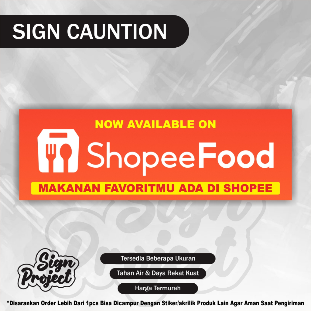 

STIKER ONLINE FOOD TEMPEL KACA WARUNG DAN RESTORAN / STIKER ONLINE FOOD BAHAN VYNIL GLOSSY GOFOOD SHOPEEFOOD