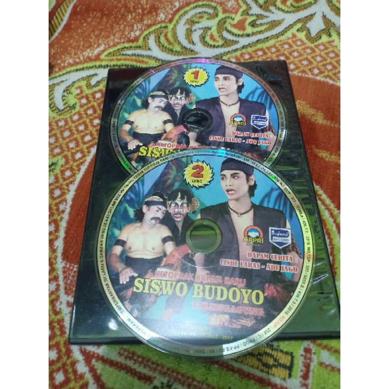 KASET VCD KETOPRAK SISWO BUDOYO 2 DISC TANPA COFER BONUS BOX