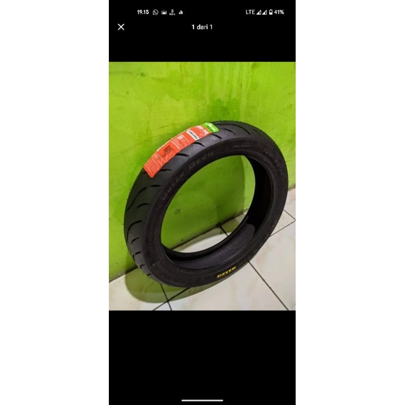 maxxis green devil ukuran 100/80 ring 14