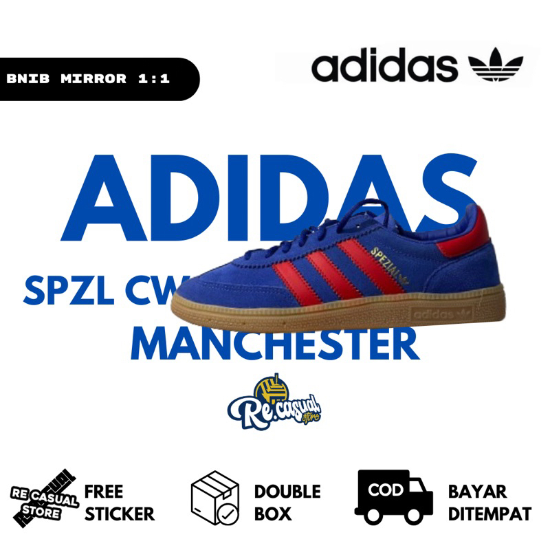 [ RECS ] ADDS CW MANCHESTER BLUE RED FREE STICKER DOUBLE BOX